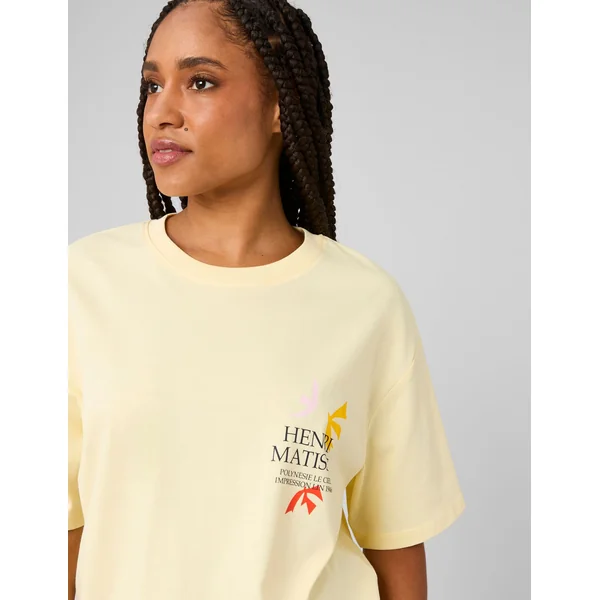 T-Shirt collab ART COLLECTION JAUNE PASTEL