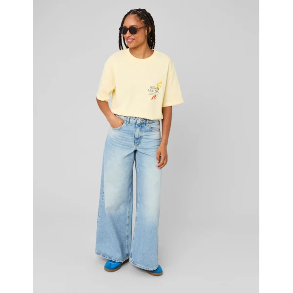 T-Shirt collab ART COLLECTION JAUNE PASTEL