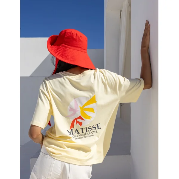 T-Shirt collab ART COLLECTION JAUNE PASTEL