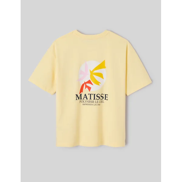 T-Shirt collab ART COLLECTION JAUNE PASTEL