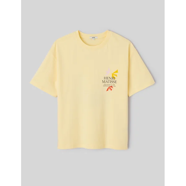T-Shirt collab ART COLLECTION JAUNE PASTEL