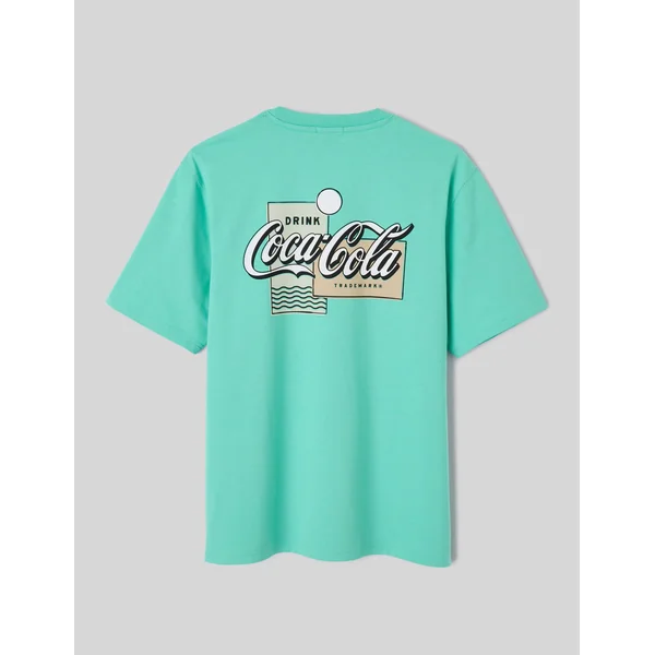 T-shirt collab Coca-Cola Vert d'eau
