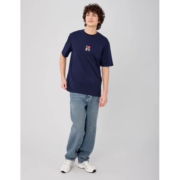 T-shirt collab I LOVE NY Bleu foncé