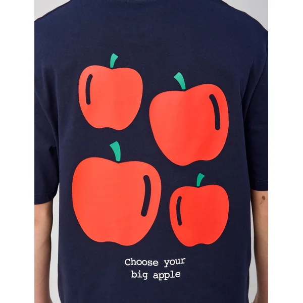 T-shirt collab I LOVE NY Bleu foncé