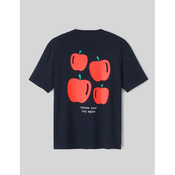 T-shirt collab I LOVE NY Bleu foncé