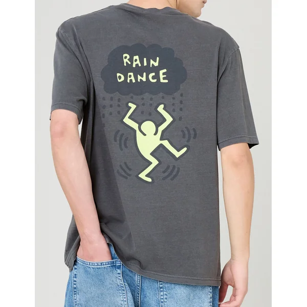 T-shirt collab Keith Haring Gris foncé