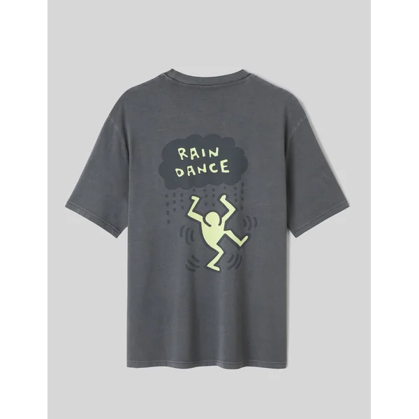 T-shirt collab Keith Haring Gris foncé