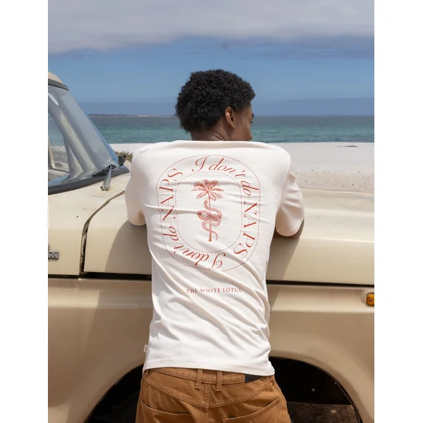 T-shirt collab White Lotus Naturel