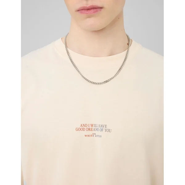 T-shirt collab White Lotus Naturel