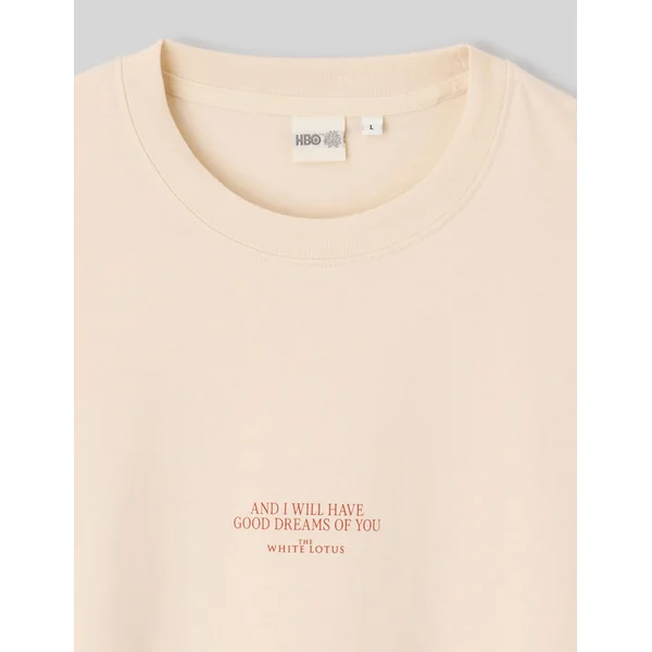 T-shirt collab White Lotus Naturel