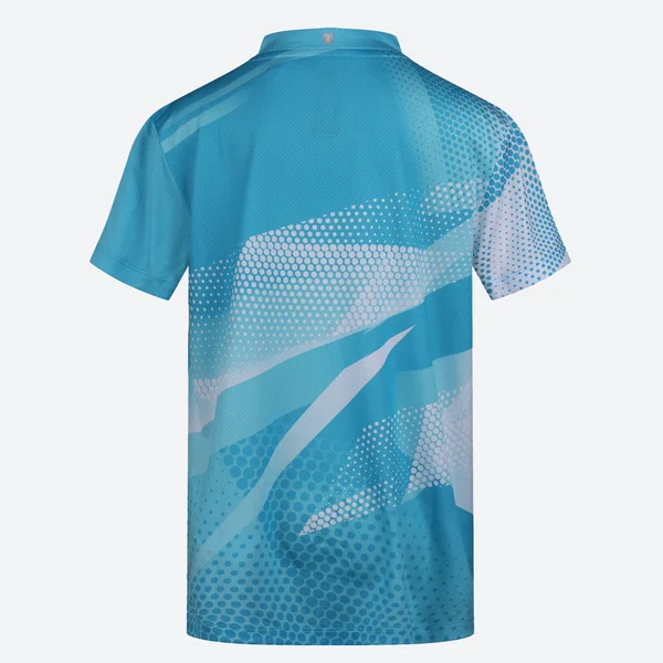 T-shirt de tennis de table TTP 560 Enfant bleu blanc