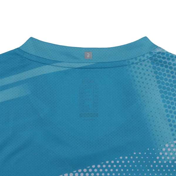 T-shirt de tennis de table TTP 560 Enfant bleu blanc