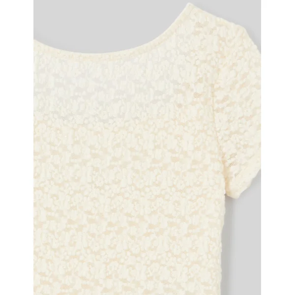 T-shirt dos nu Ecru