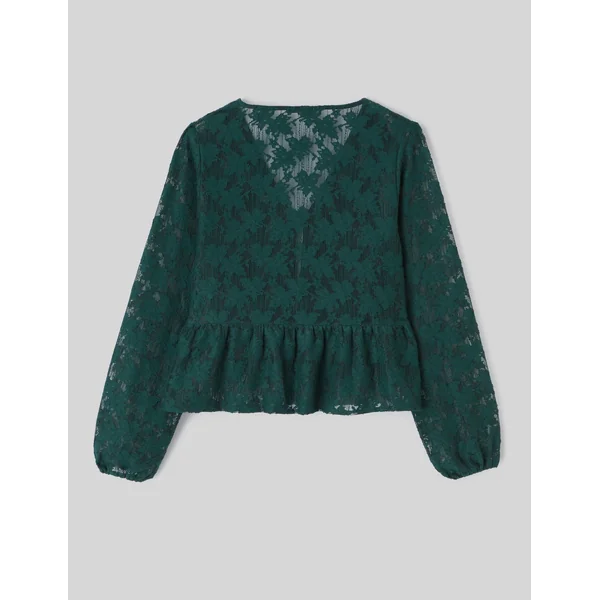 T-shirt en crochet à nouer Vert