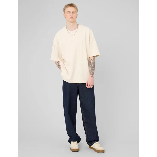 T-shirt en molleton rayé Rose