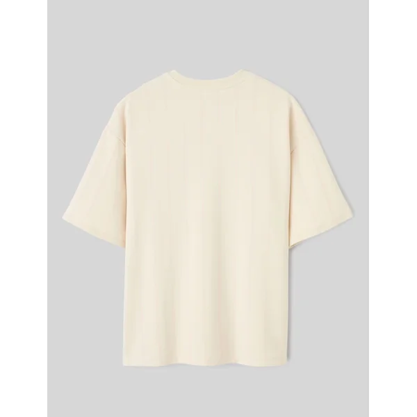 T-shirt en molleton rayé Rose