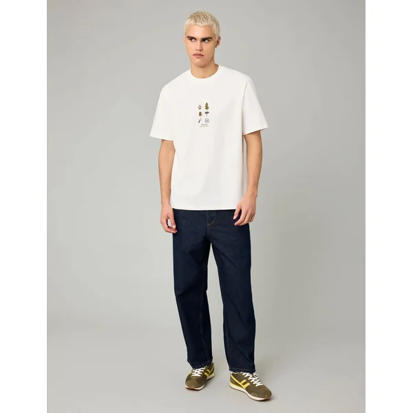 T-shirt imprimé Blanc écru