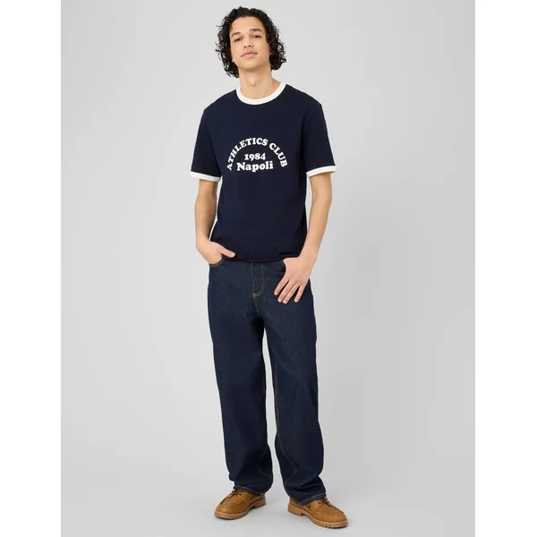 T-shirt imprimé Bleu foncé