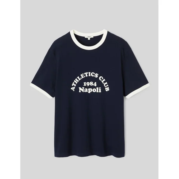 T-shirt imprimé Bleu foncé
