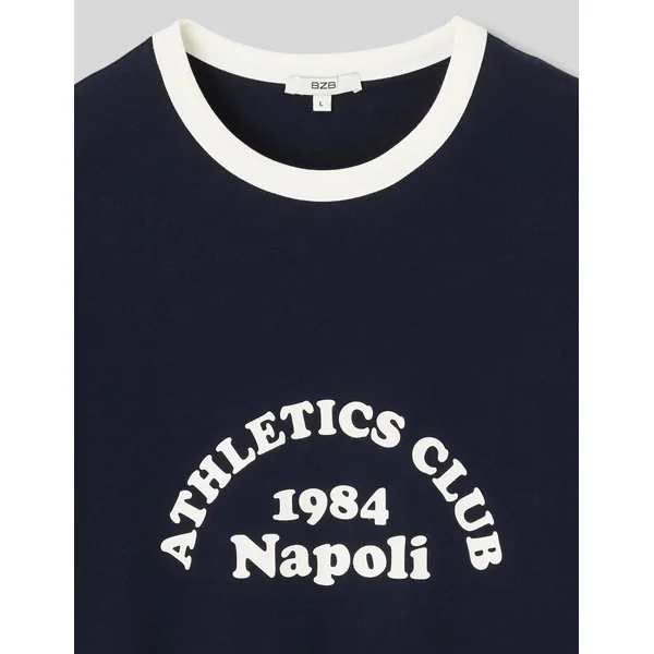 T-shirt imprimé Bleu foncé