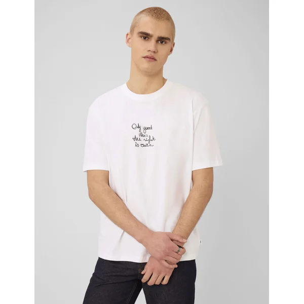 T-shirt imprimé devant Blanc
