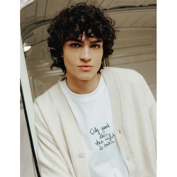 T-shirt imprimé devant Blanc