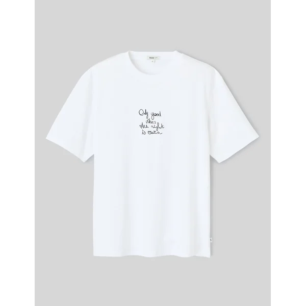 T-shirt imprimé devant Blanc