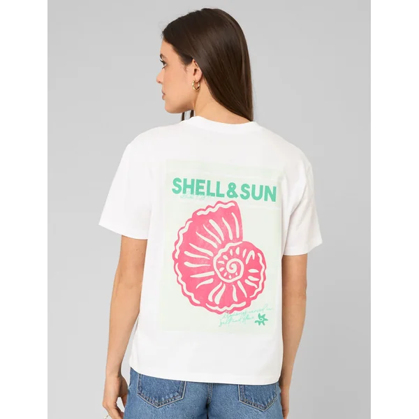 T-shirt imprimé devant/ dos Blanc