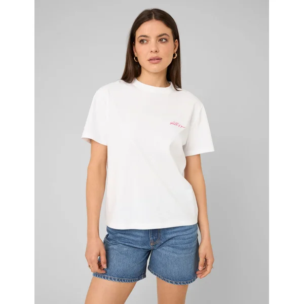 T-shirt imprimé devant/ dos Blanc