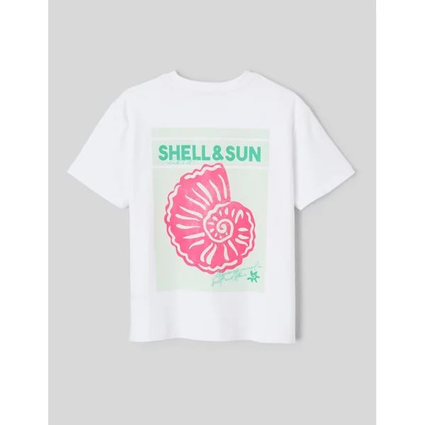 T-shirt imprimé devant/ dos Blanc