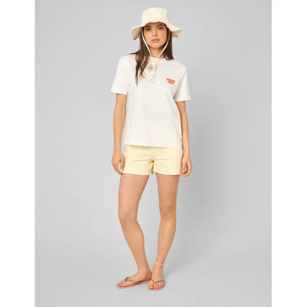 T-shirt imprimé devant/ dos Blanc écru