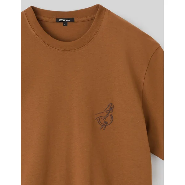 T-shirt imprimé devant dos Camel