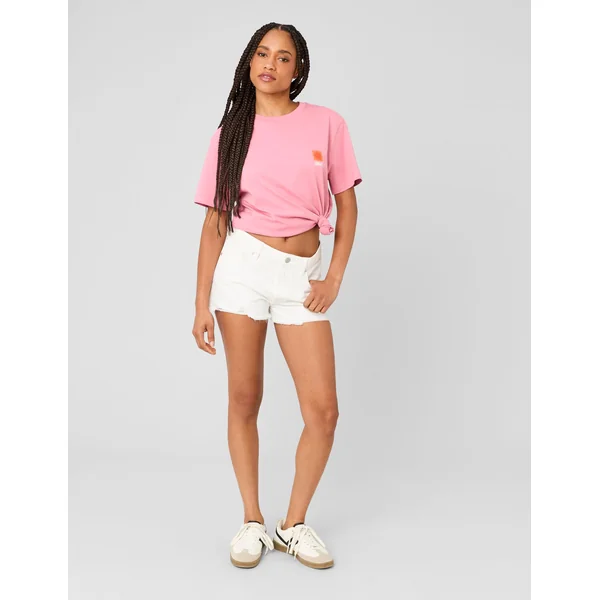 T-shirt imprimé devant/ dos Rose