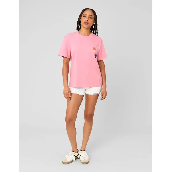 T-shirt imprimé devant/ dos Rose
