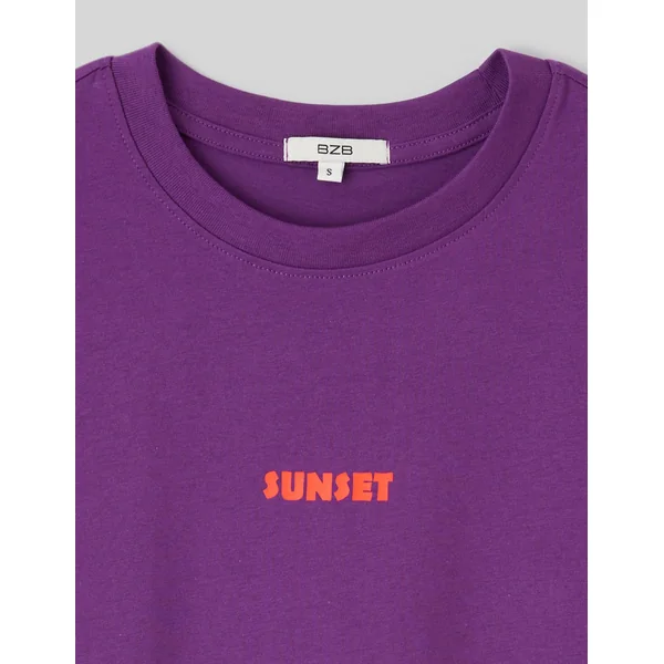 T-shirt imprimé devant/ dos Violet