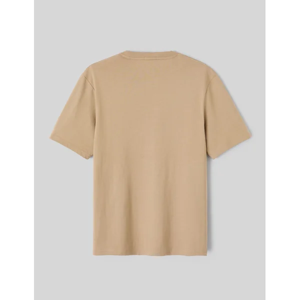 T-shirt imprimé devant Marron