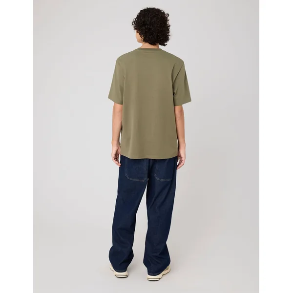 T-shirt imprimé devant Vert Kaki