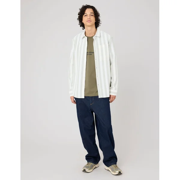 T-shirt imprimé devant Vert Kaki