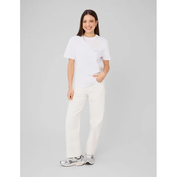 T-shirt imprimé devant/dos Blanc