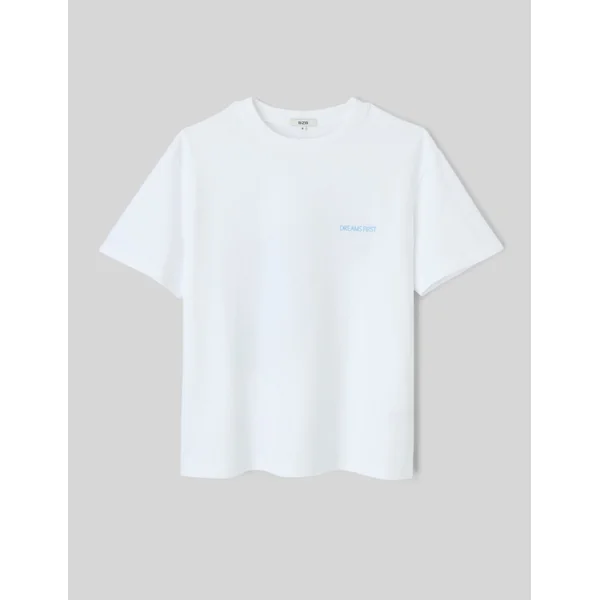 T-shirt imprimé devant/dos Blanc