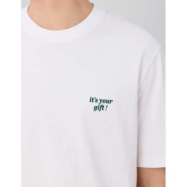 T-shirt imprimé devant/dos Blanc