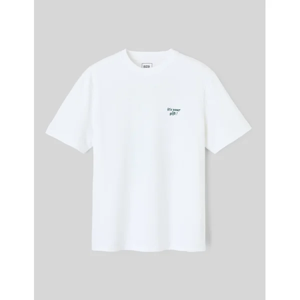 T-shirt imprimé devant/dos Blanc