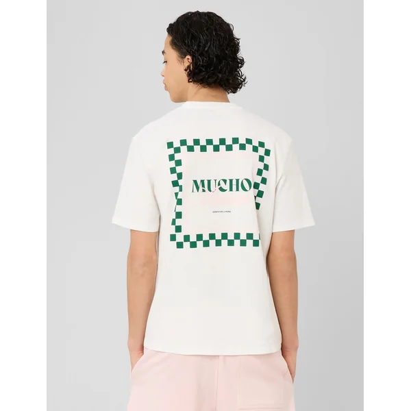 T-shirt imprimé devant/dos Blanc écru