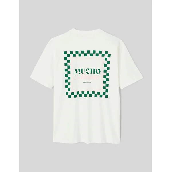 T-shirt imprimé devant/dos Blanc écru