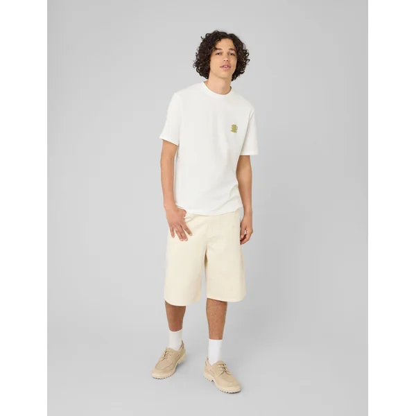 T-shirt imprimé devant/dos Blanc écru