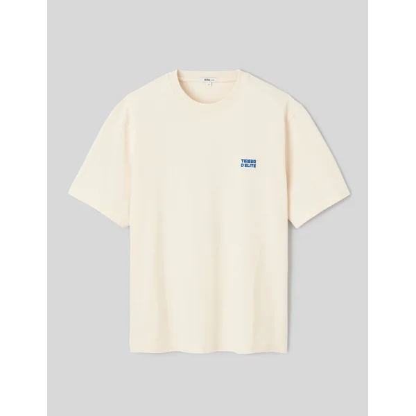 T-shirt imprimé devant/dos Naturel