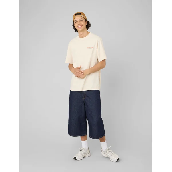 T-shirt imprimé devant/dos Naturel