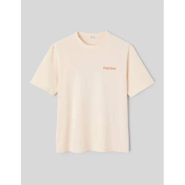 T-shirt imprimé devant/dos Naturel