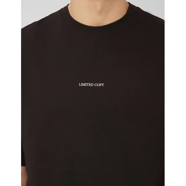 T-shirt imprimé devant/dos Noir