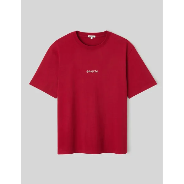 T-shirt imprimé devant/dos Rouge